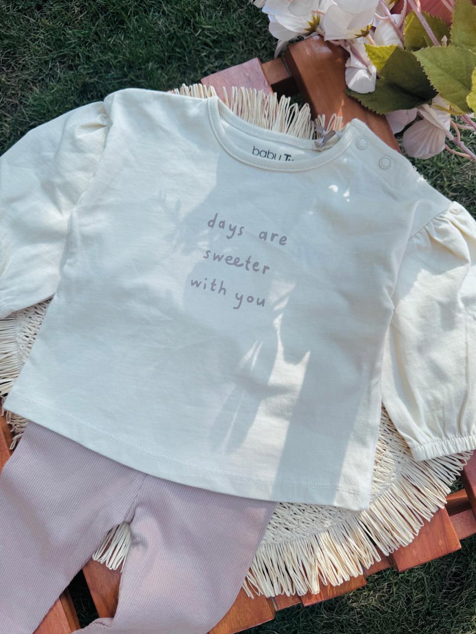 Tu Clothing "Days are sweeter with you" Pyjamas Set