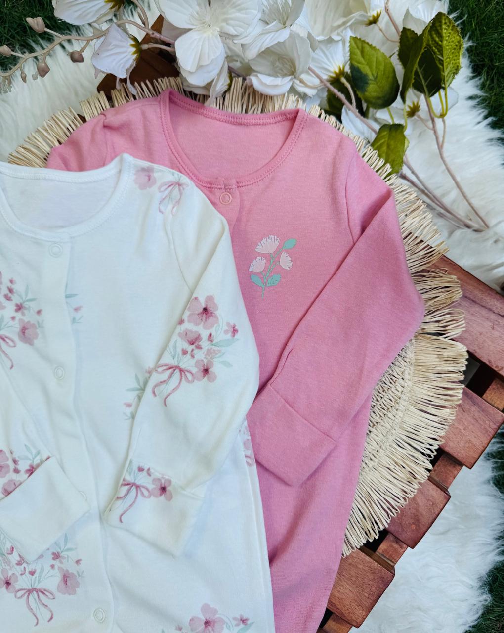 George pack of 2 Floral Slepsuits