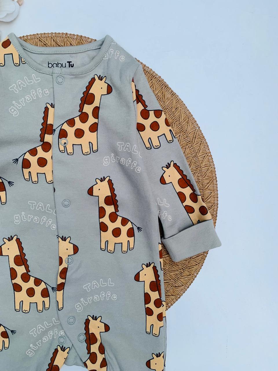 Tu Clothing Giraffe Print Sleepsuit