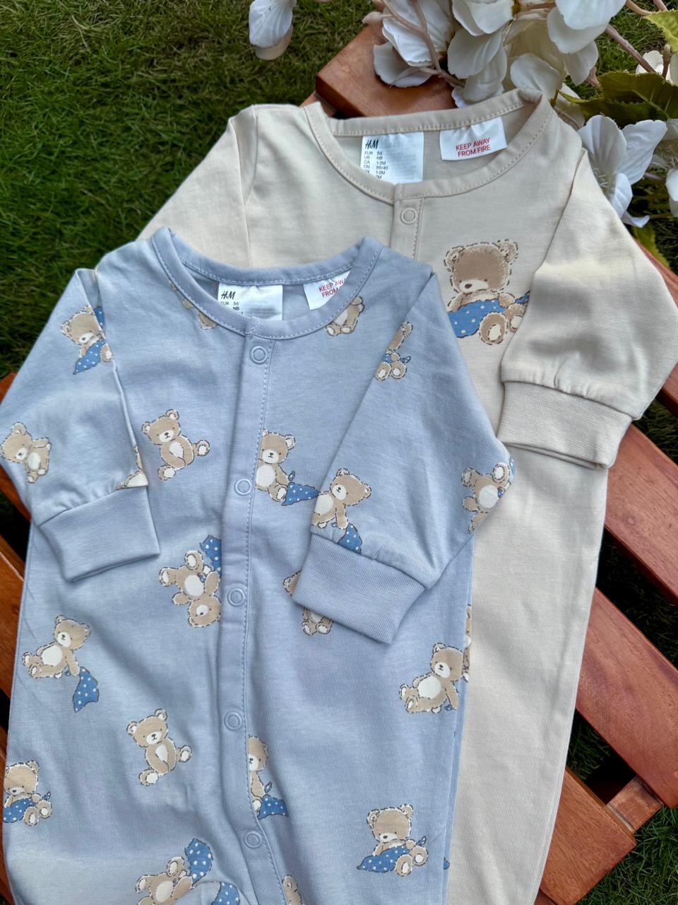 H&M pack of 2 Sleepsuits