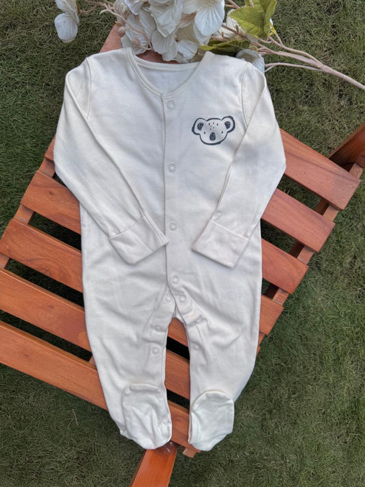 George Printed Koala Face Sleepsuit