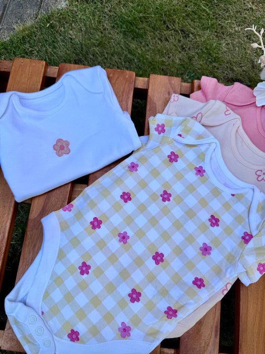 George pack of 4 Floral Bodysuits