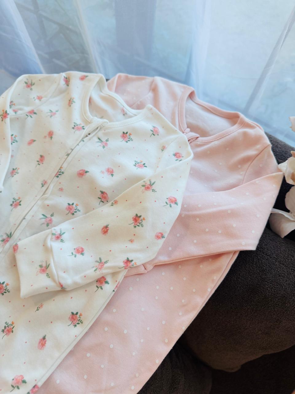 George pack of 2 Floral Sleepsuit