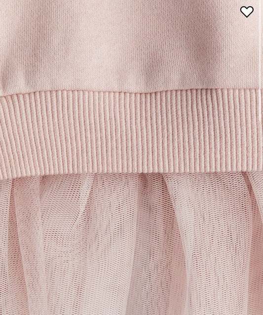 H&M Tulle-Skirt Sweatshirt Dress