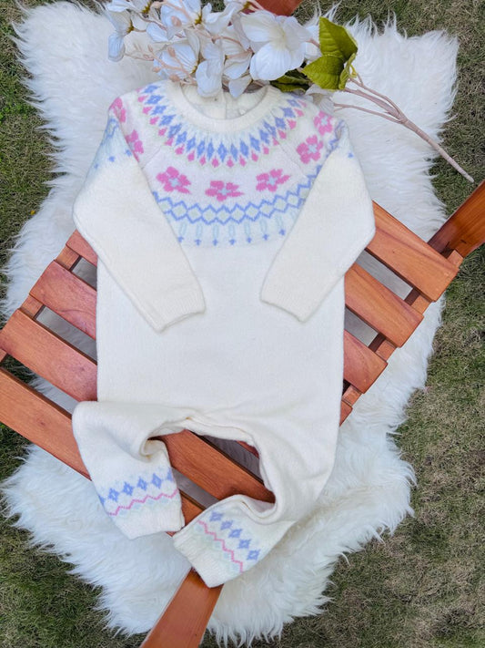 Tu Clothing Knitted Printed Floral Sleepsuit