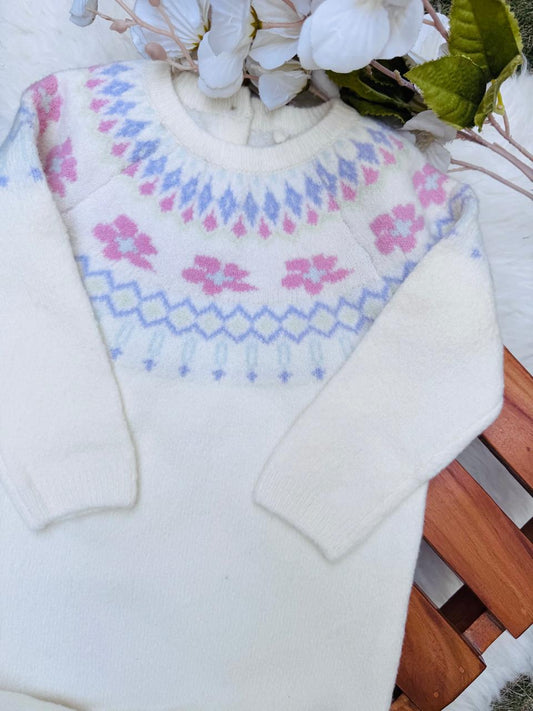 Tu Clothing Knitted Printed Floral Sleepsuit