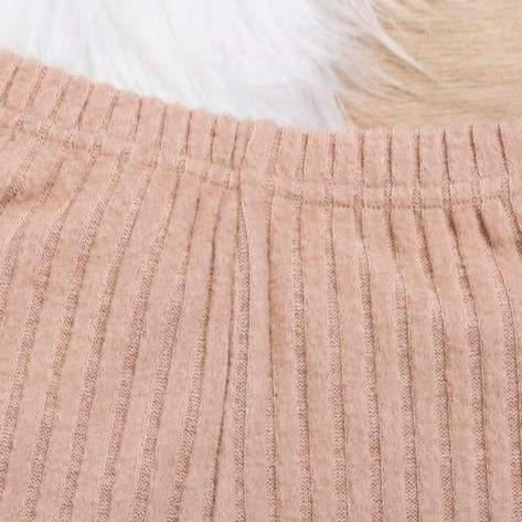 SHEIN Ribbed Velour Shirt & Trouser Set