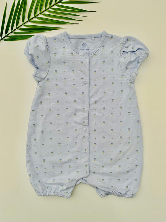 Next Floral Light Blue Romper