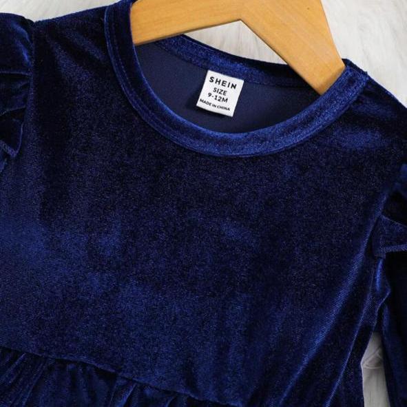 SHEIN Velour Frock