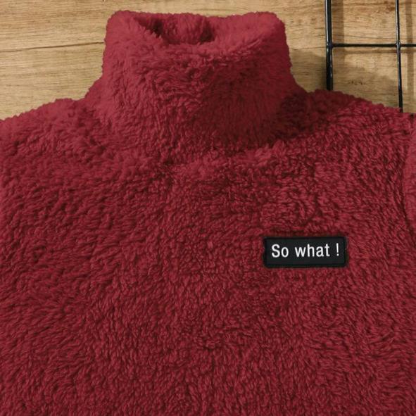 SHEIN Sherpa High Neck