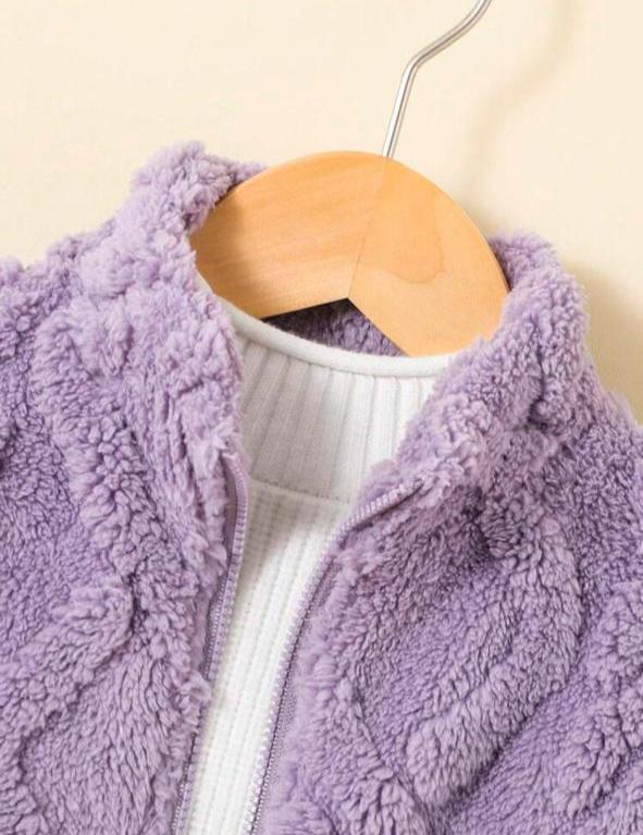 SHEIN Sherpa Zipped Jacket