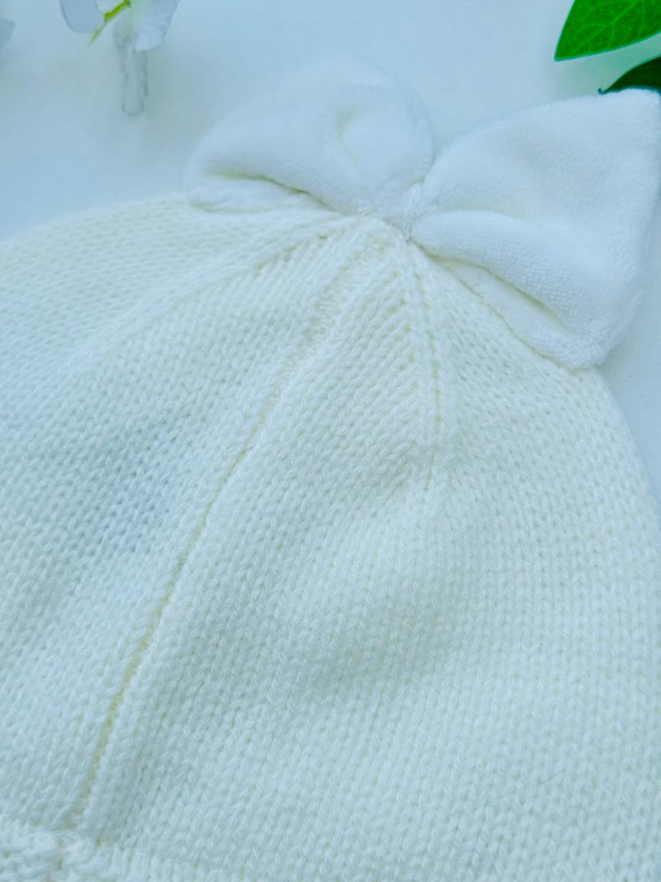Next White Bow Cap