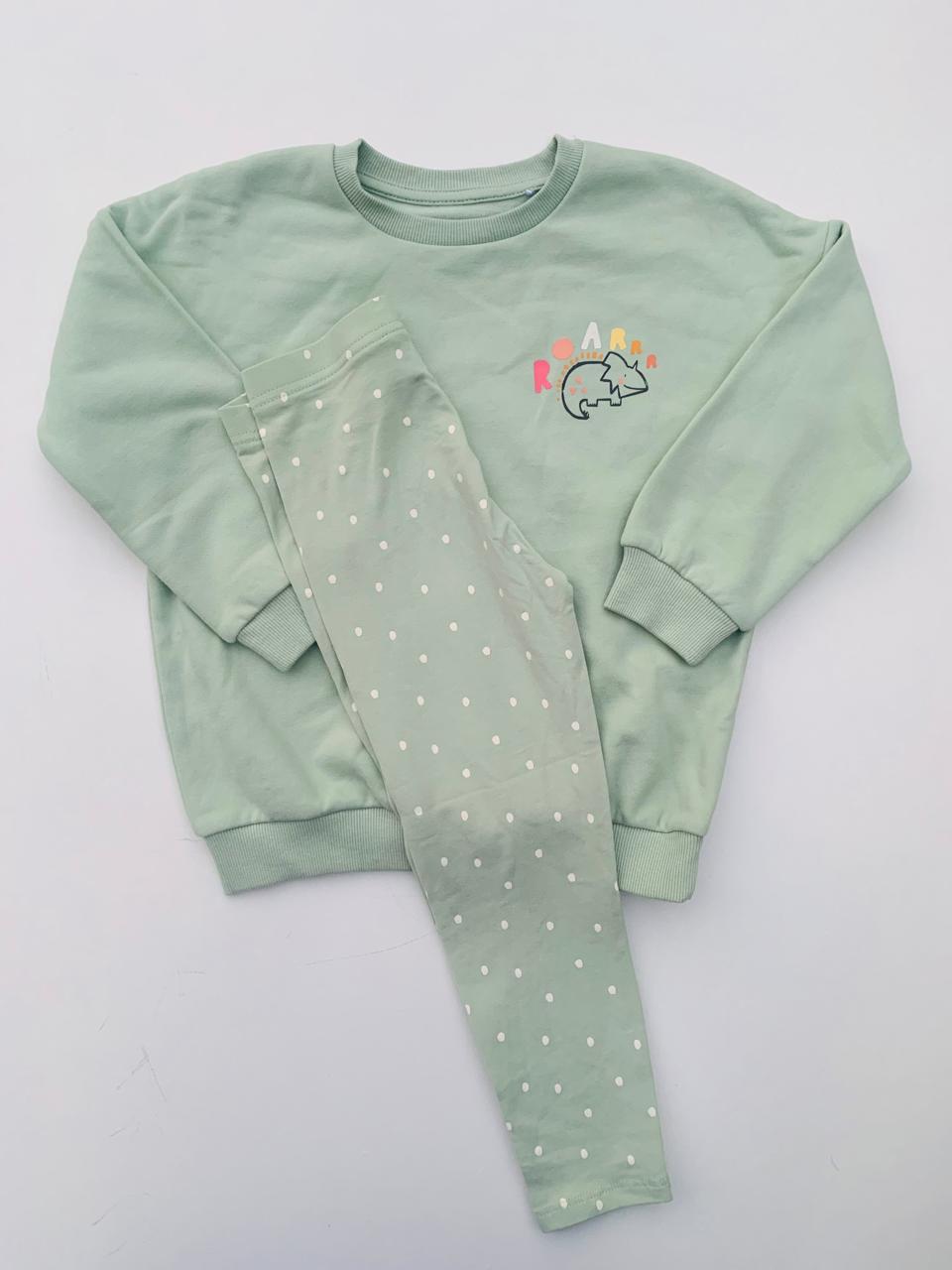 George Fleeced Lined Shirt & Trouser Set