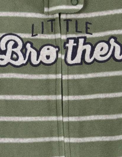 Carter's " BROTHER " Fleeced Sleepsuit