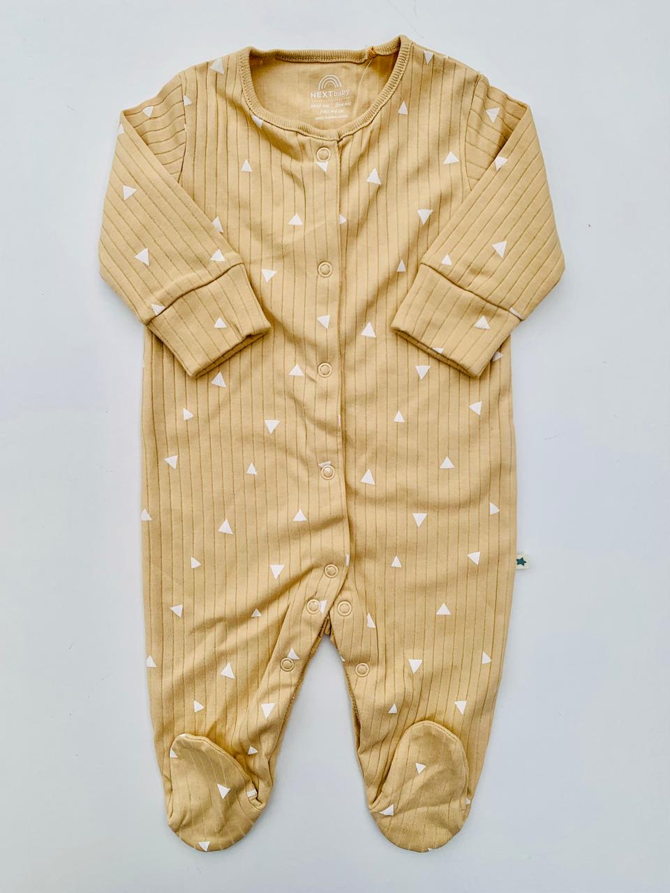 Next Mustard Sleepsuit