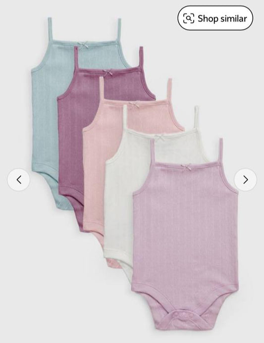 TU Clothing Pack of 5 Textured Bodysuits