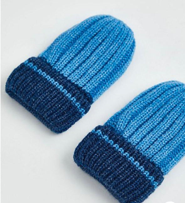 George Doubble Pom Pom Knitted Hat & Mitten