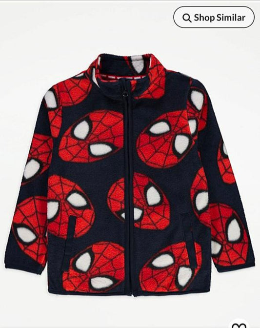 George Fleeced Zipped Spidey Jacket
