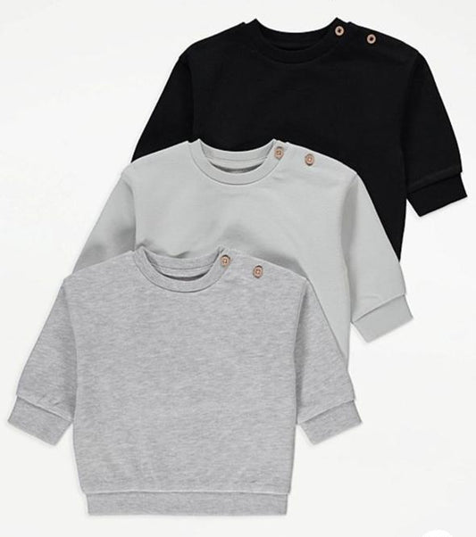 George Pack of 3 Sweat Shirts