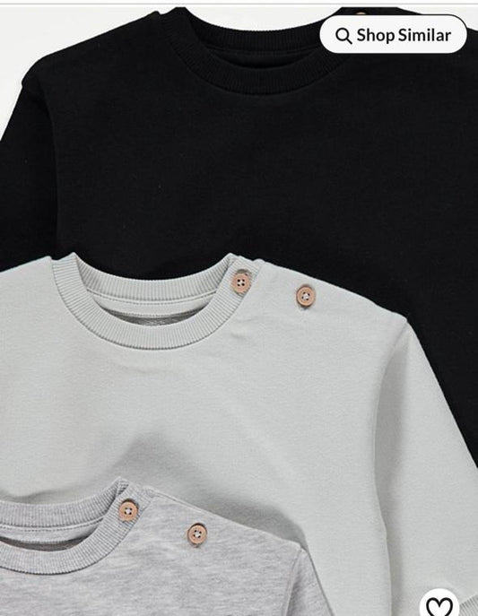 George Pack of 3 Sweat Shirts