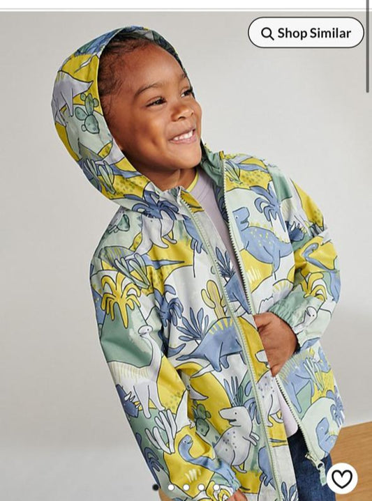 George Dinosaurs Print Rain Coat