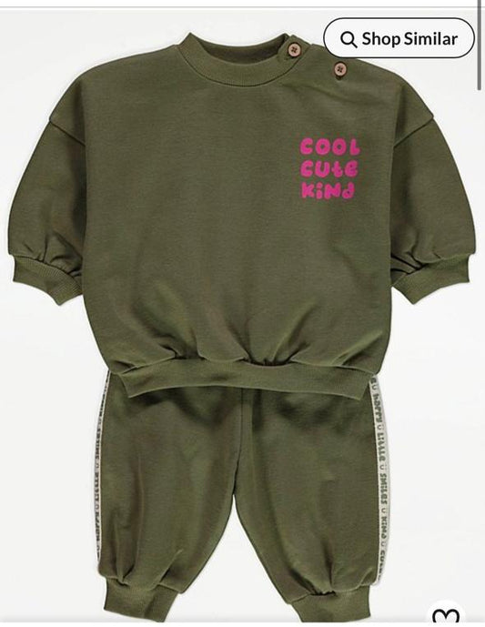 George "Cool Cute Kind" Sweatshirt & Trouser Set