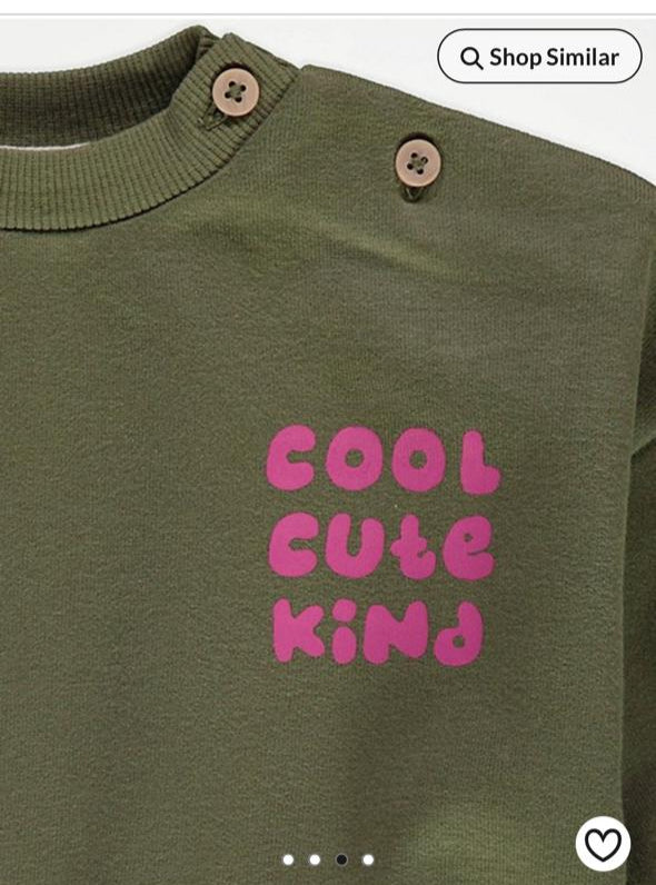 George "Cool Cute Kind" Sweatshirt & Trouser Set