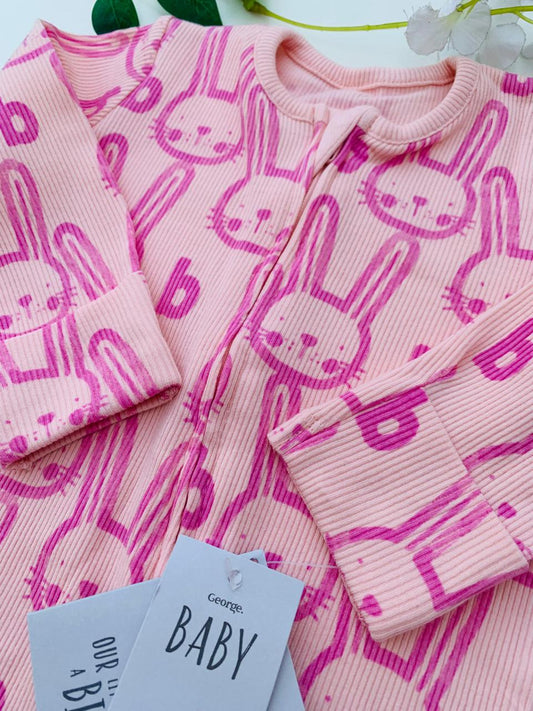 George ribbed Sleepsuit