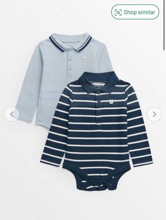 TU Clothing Polo Style Pack Of 2 Body-Shirts