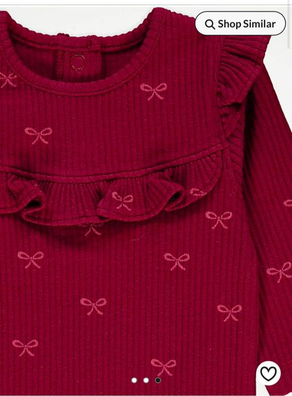 George Frill Bodysuit With Trouser Set