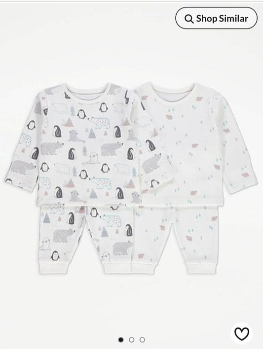 George Pack Of 2 Sea Animals Shirt & Trouser Set