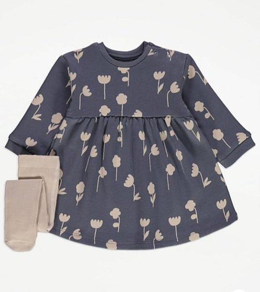 George Sweat Tulip Frock with Leggings