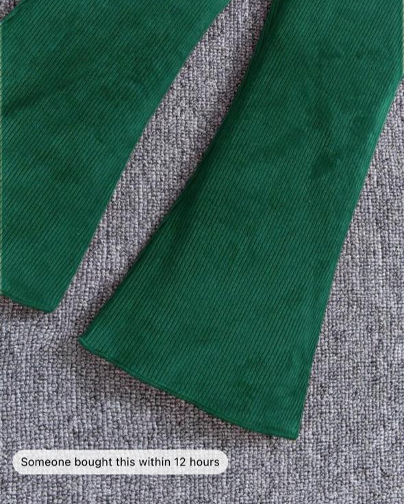 SHEIN Knitted Frock & Trouser Set
