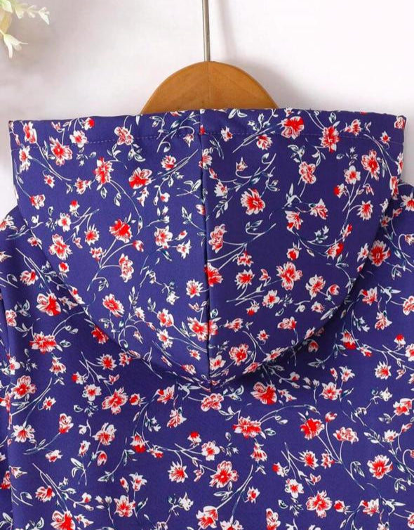 Shein Floral Woollen lined Long Coat