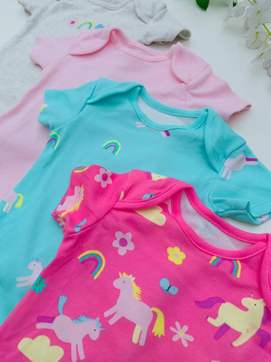 George Pack of 4 Half Sleeves Bodysuits