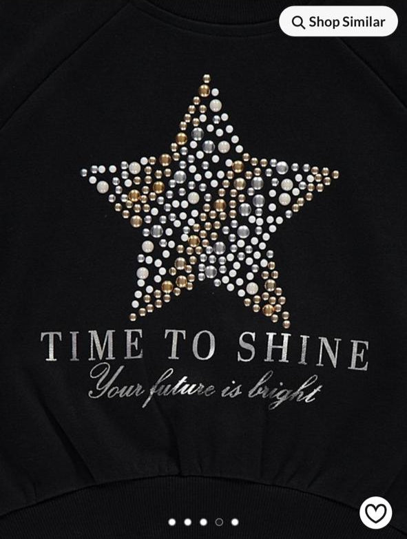 George “Time To Shine” Sweatshirt & Tights Set