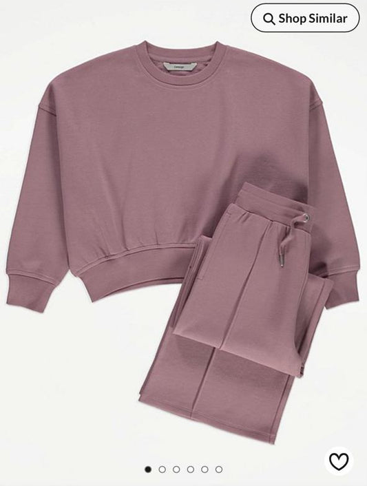 George Mauve Sweatshirt & Joggers Set