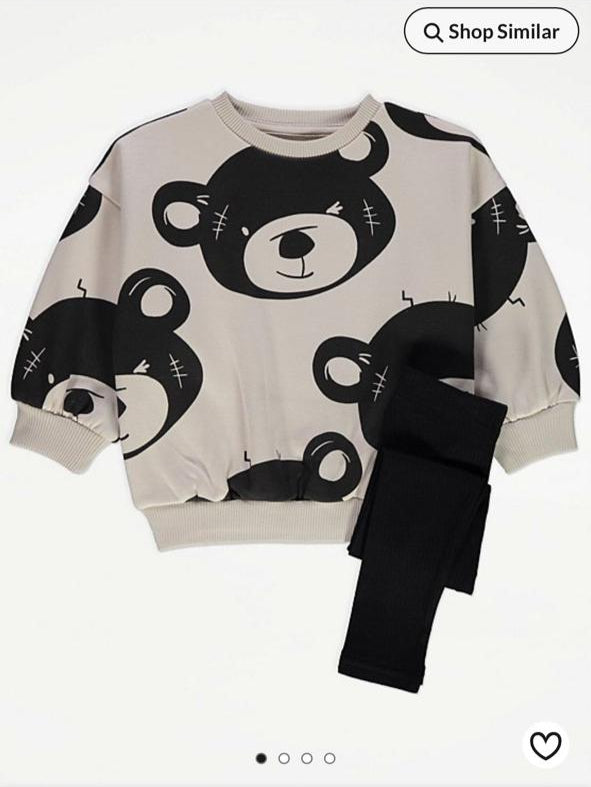 George Neutral Bears Sweatshirt & Trouser Set