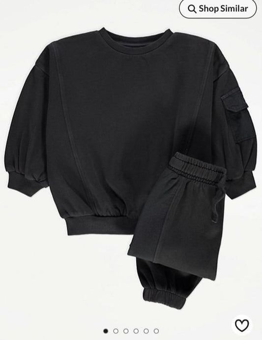 George Charcoal Pocket Sweatshirt & Joggers