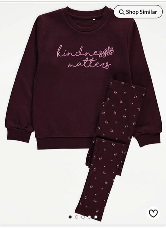 George "Kindness Matters" Sweatshirt & Trouser Set