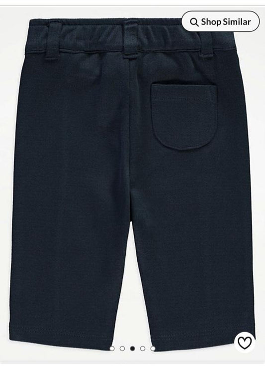 George Navy Bear Zip up Jacket With Trouser Set