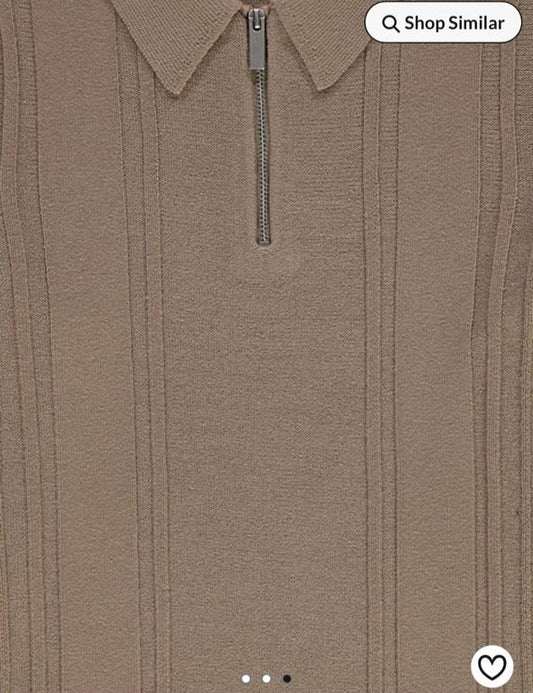 George Knitted Zipped Shirt