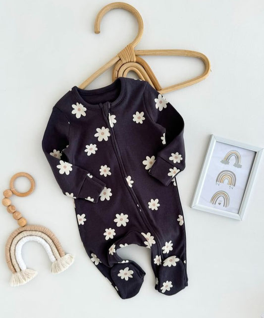 George Floral Zipped Sleepsuit