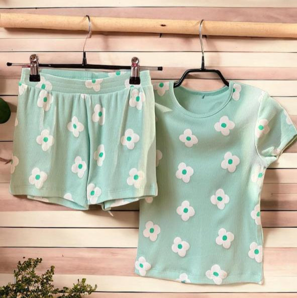 George Light Green Shirt & Shorts