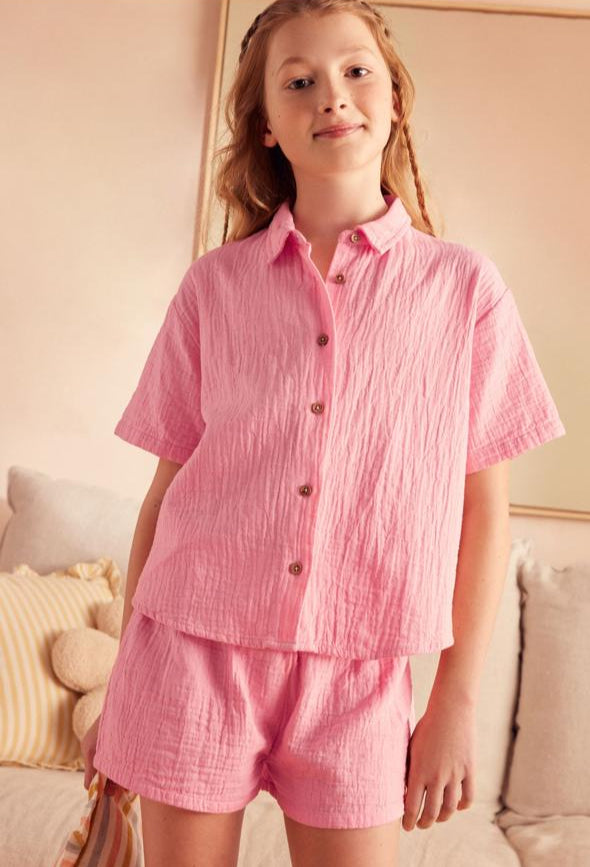 Next Buttoned Shirt & Short
