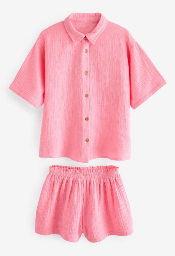Next Buttoned Shirt & Short