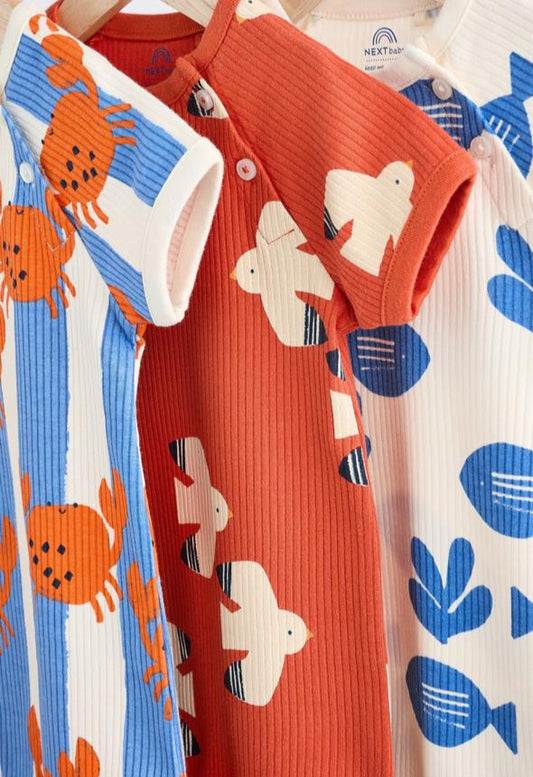 Next Birds Print Romper