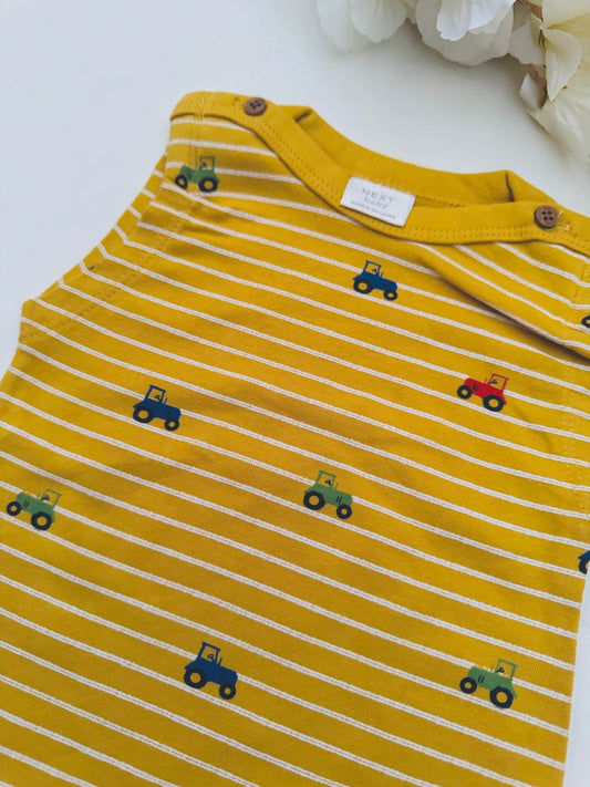 Next Printed Tractors Romper