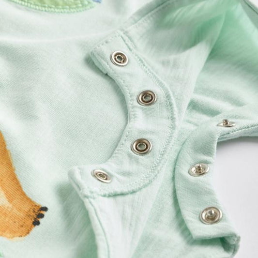 Next Embroidered Dino Romper