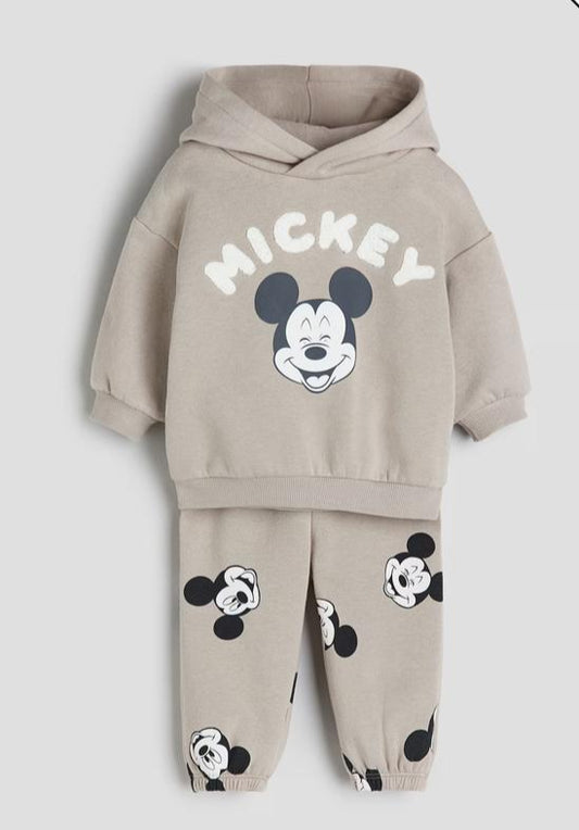 H&M Mickey Hooded Sweatshirt & Trouser Set